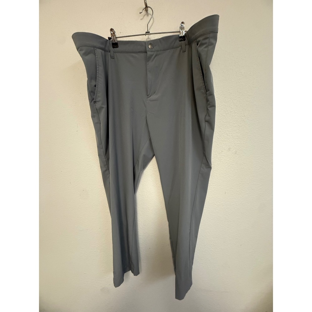 Adidas Ultimate 365 Golf Pants Mens 42x30 Gray Stretch Performance Flat Front